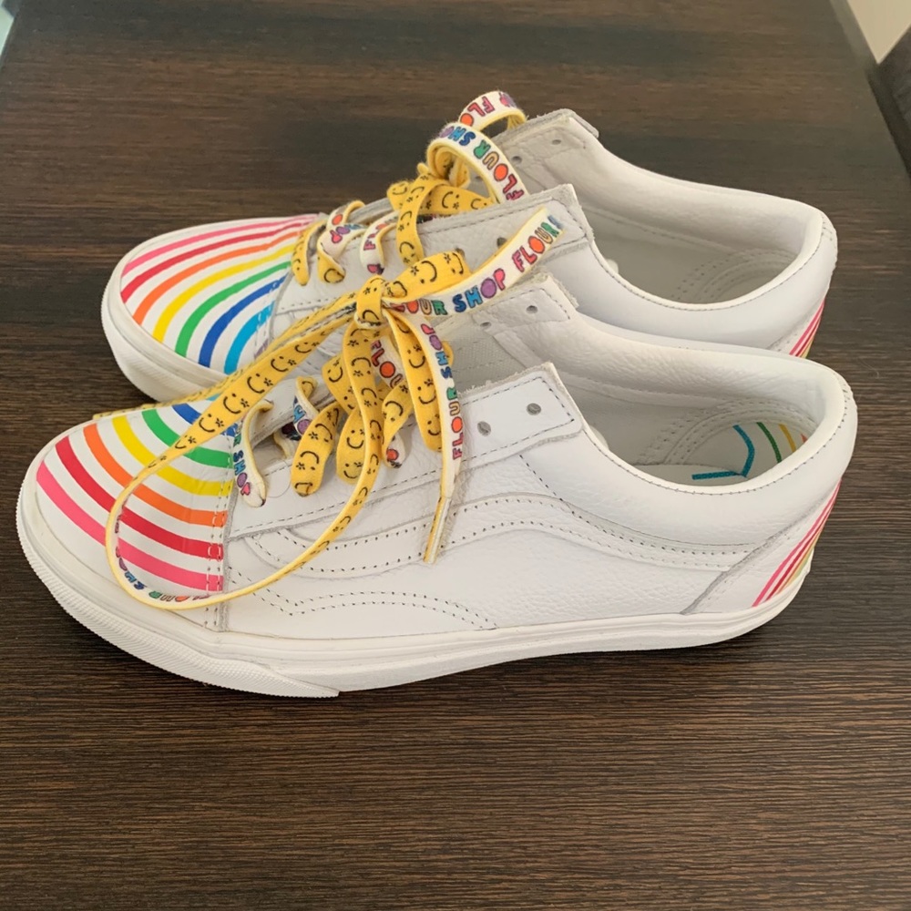 Flour Shop Rainbow Vans